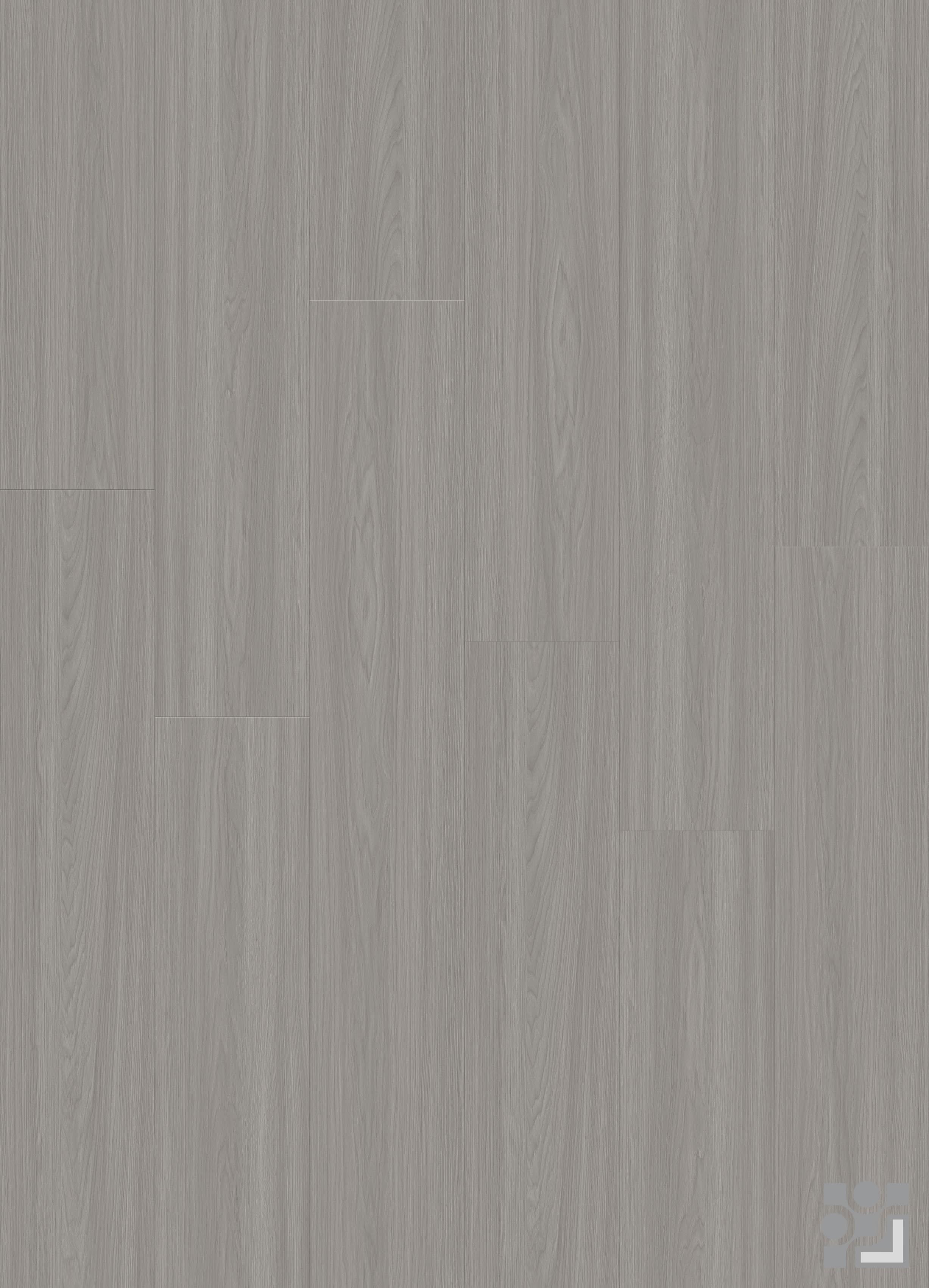 Warm light-taupe Fontainebleau Oak decorative paper with fine straight grain and elongated cathedral wood patterns