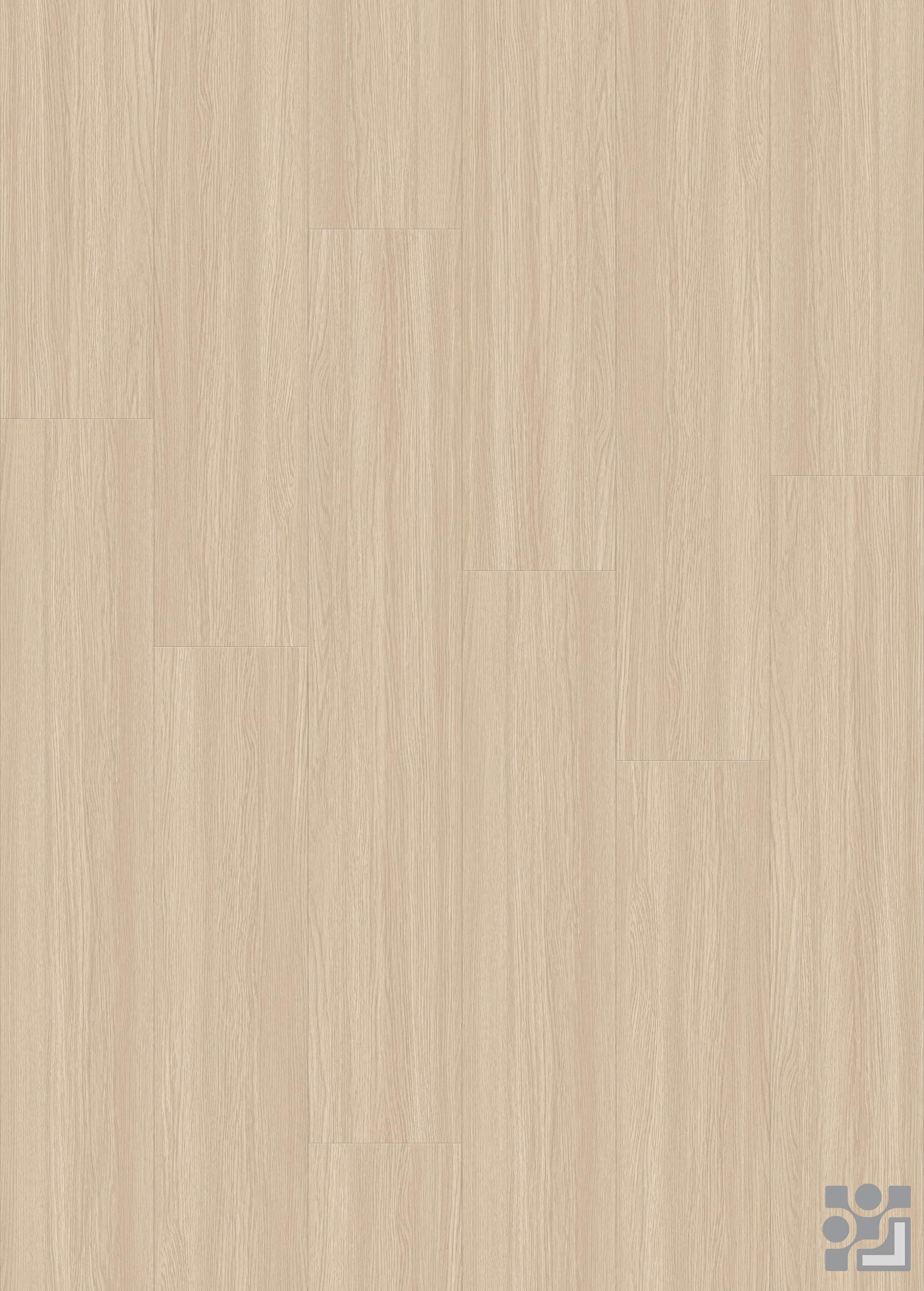 Light honey-blonde Edensor Oak decorative paper with fine straight grain and subtle half-cathedral wood patterns