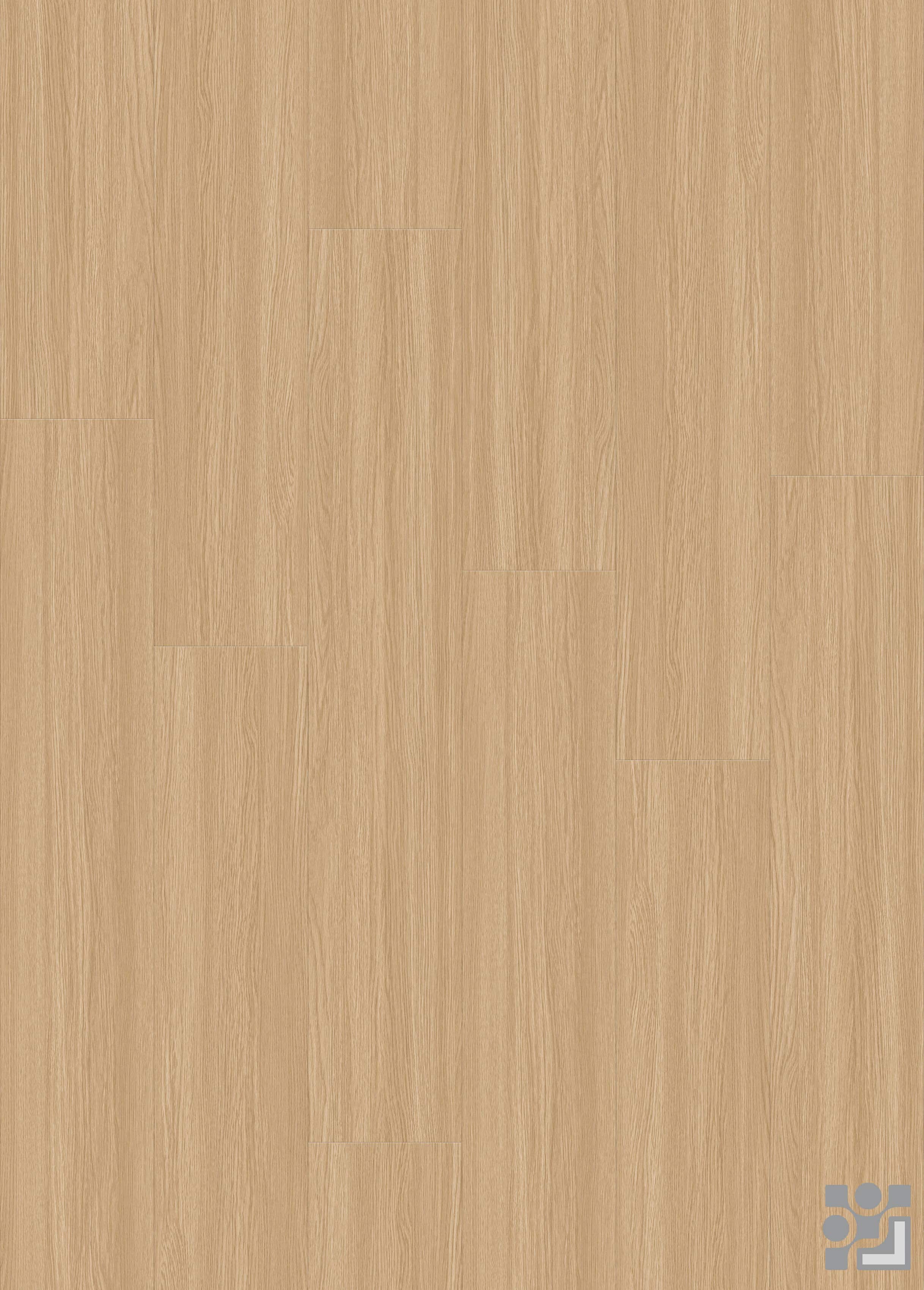 Light honey-blonde Edensor Oak decorative paper with fine straight grain and subtle half-cathedral wood patterns
