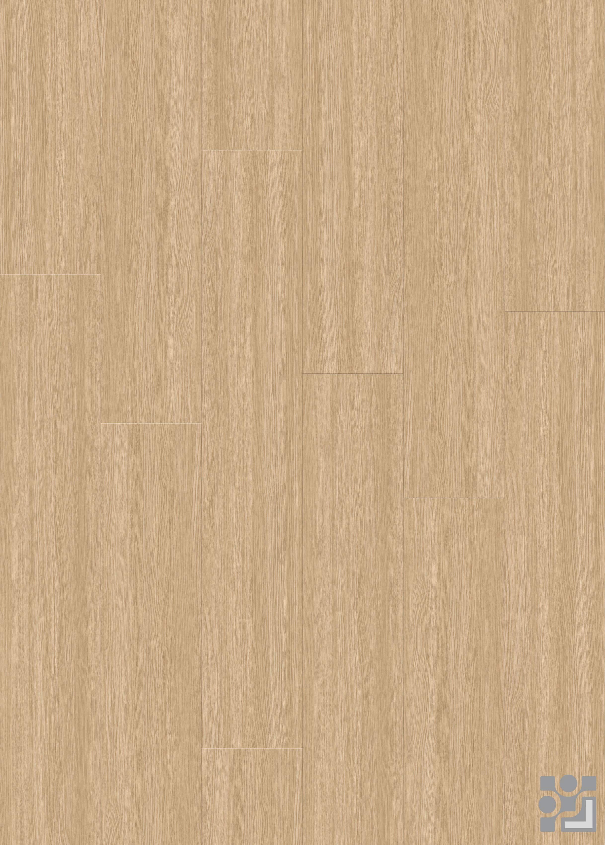 Light honey-blonde Edensor Oak decorative paper with fine straight grain and subtle half-cathedral wood patterns