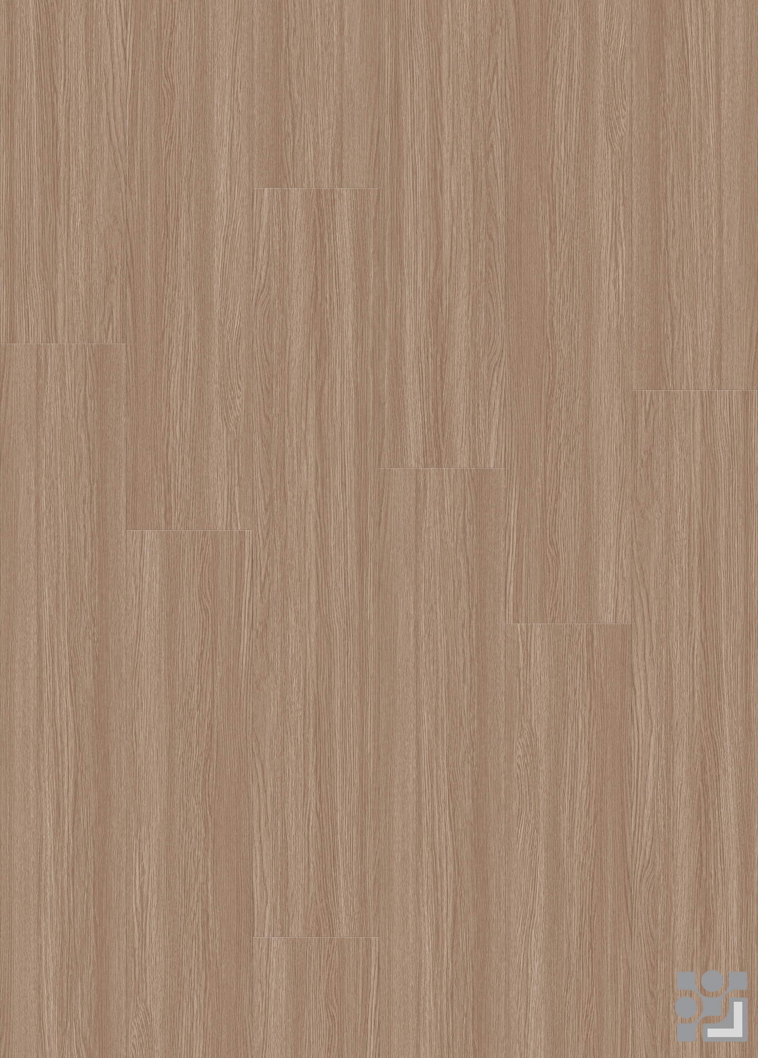 Light honey-blonde Edensor Oak decorative paper with fine straight grain and subtle half-cathedral wood patterns