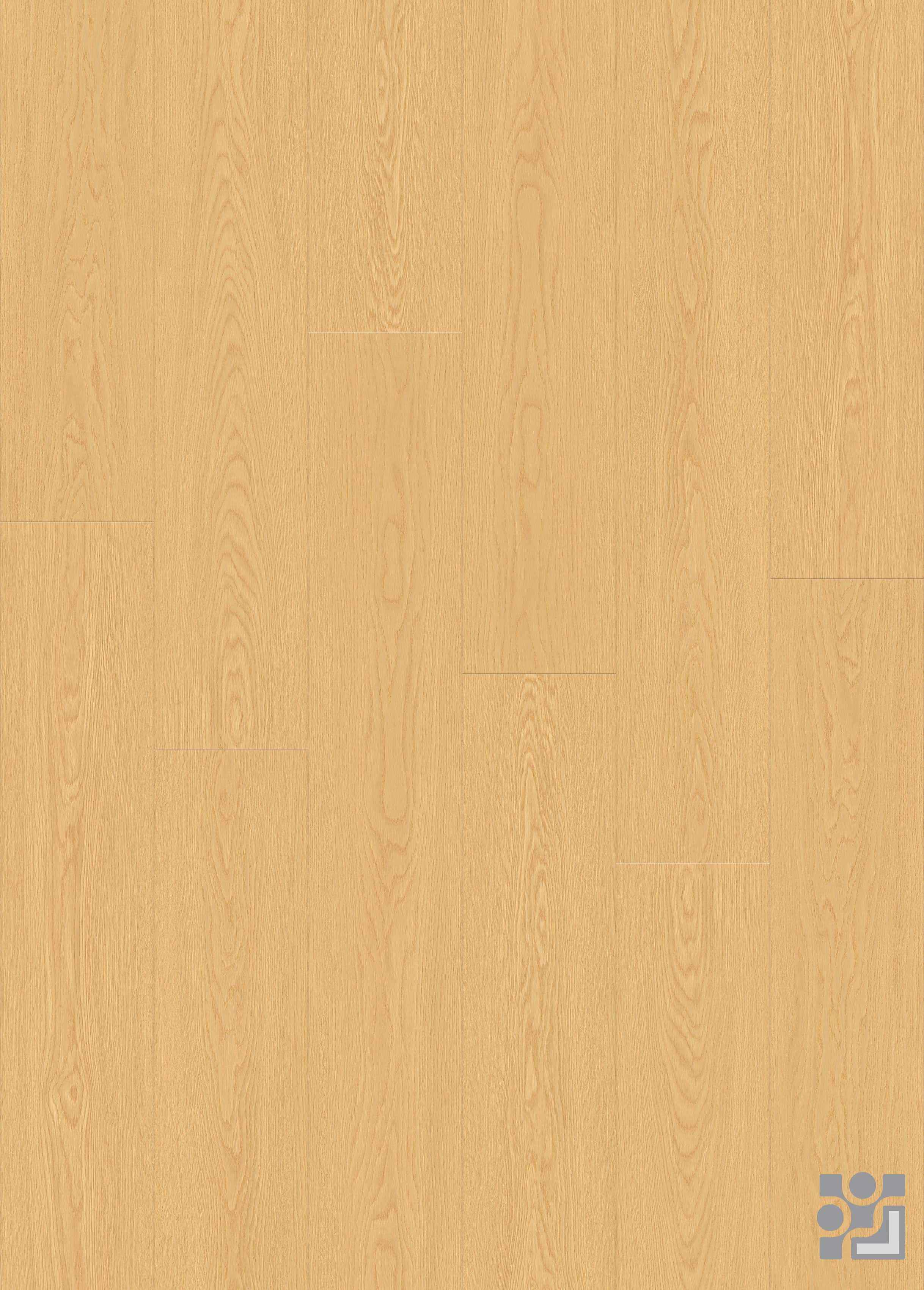 Dolomites Oak flooring decorative paper with fine straight grain, elongated cathedral patterns and subtle medullary rays