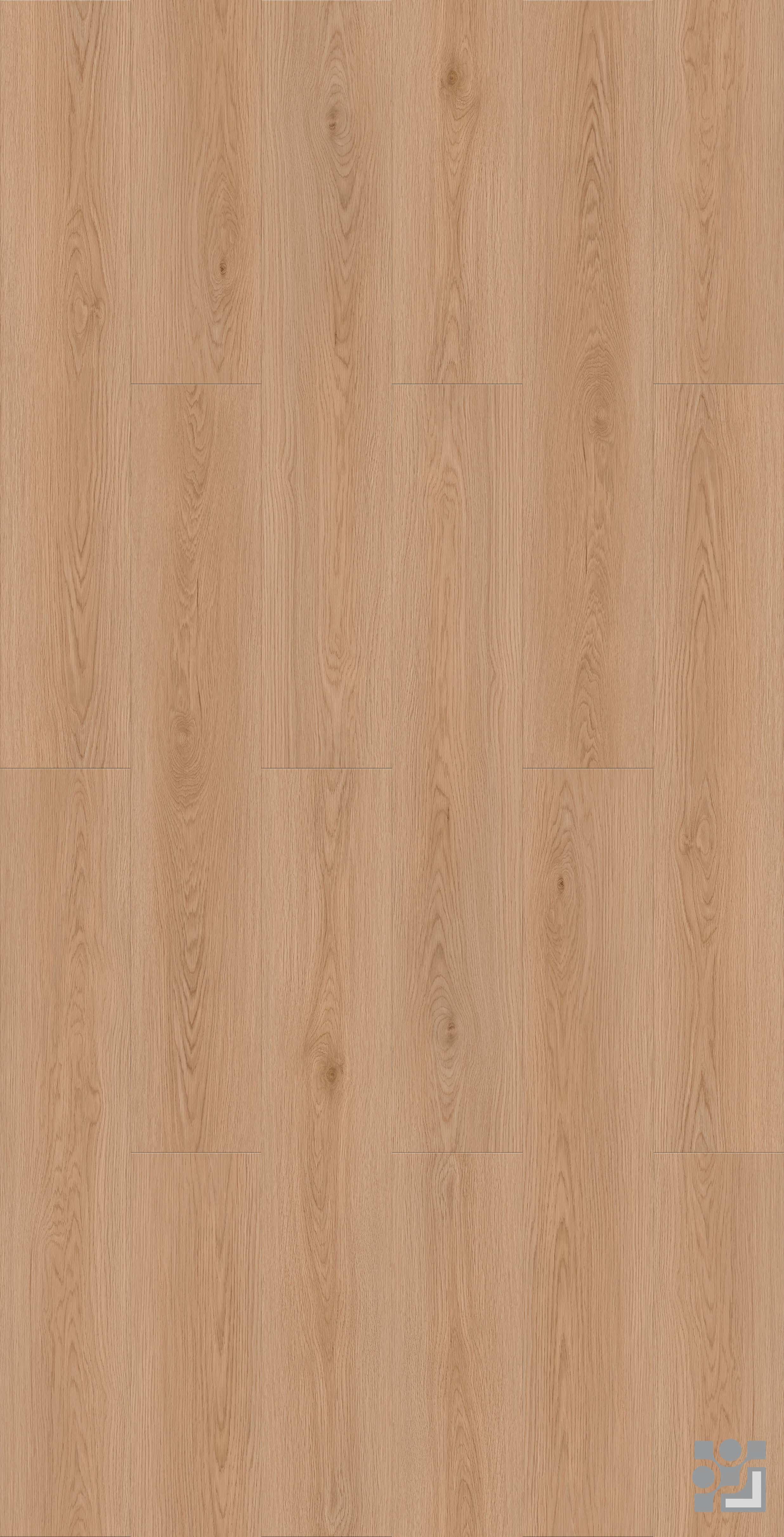 Tuscan Oak flooring decorative paper with fine straight grain, elongated cathedral patterns and scattered natural knots-1

