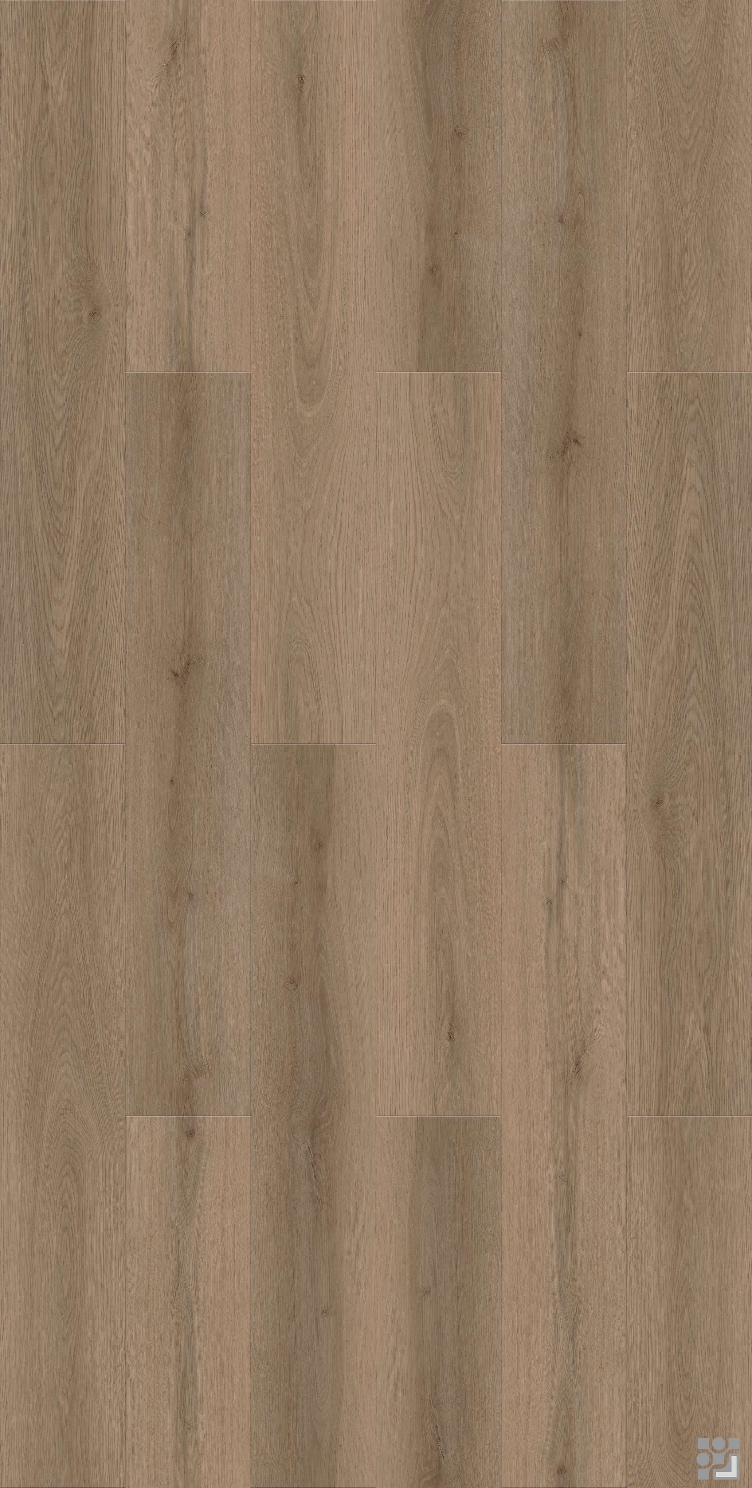 Yunqi Oak flooring decorative paper with fine straight grain, elongated cathedral patterns and scattered natural knots