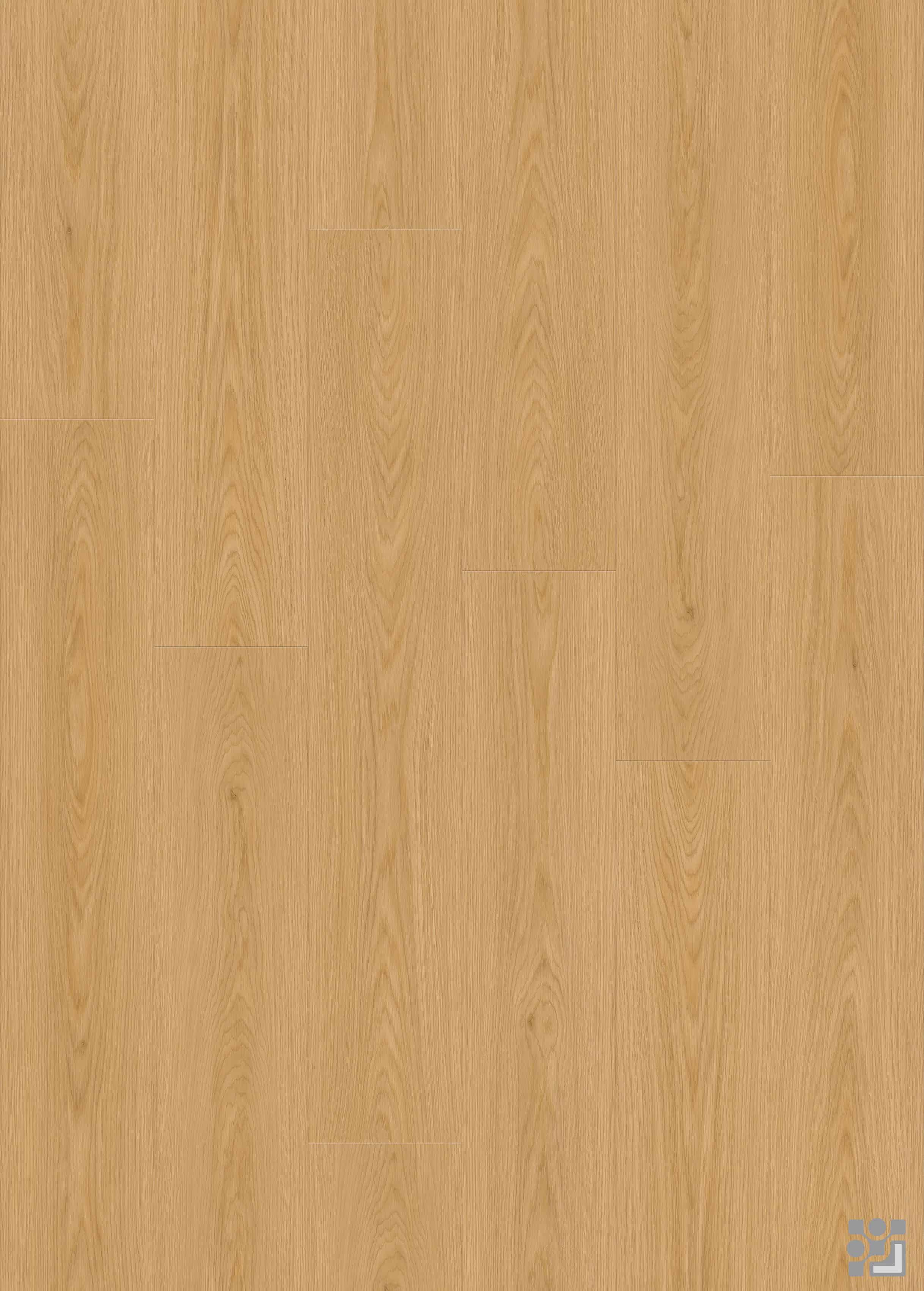 Marigold Oak flooring decorative paper with fine straight grain, elongated cathedral patterns and sparse natural knots-2