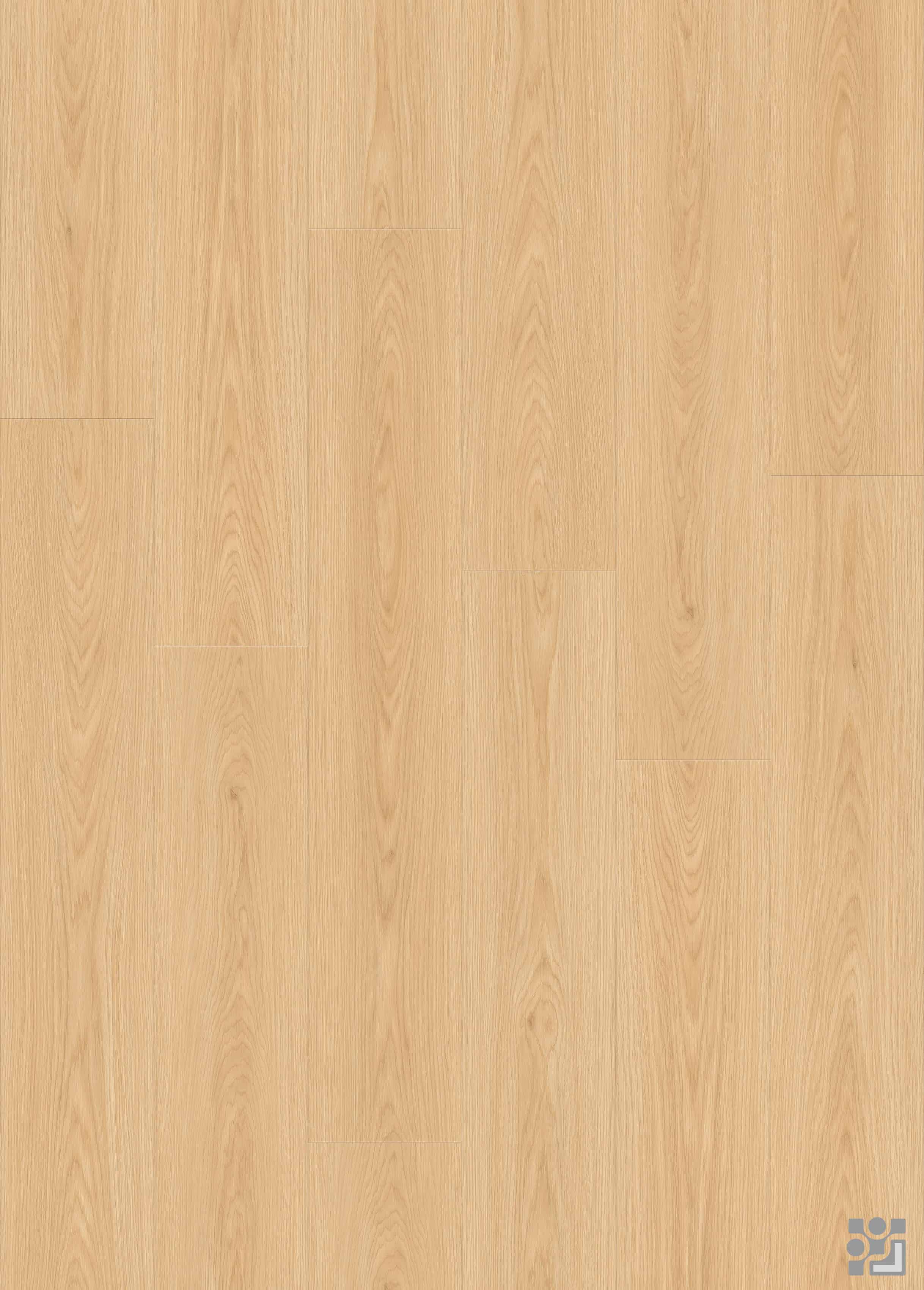 Marigold Oak flooring decorative paper with fine straight grain, elongated cathedral patterns and sparse natural knots-3
