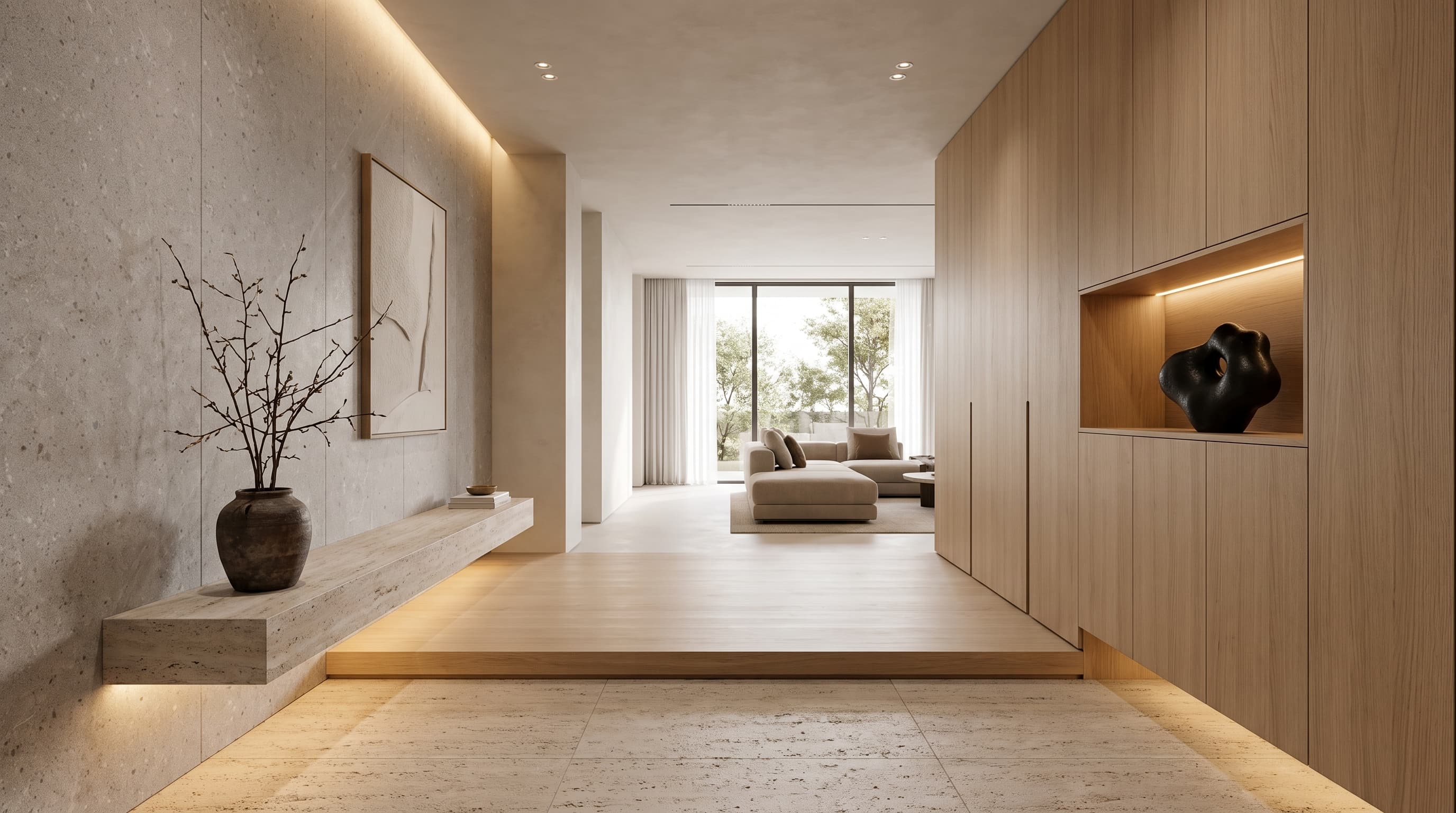 Carefree Cement Pattern_Floor,Oak,Straight Grain,Chevron