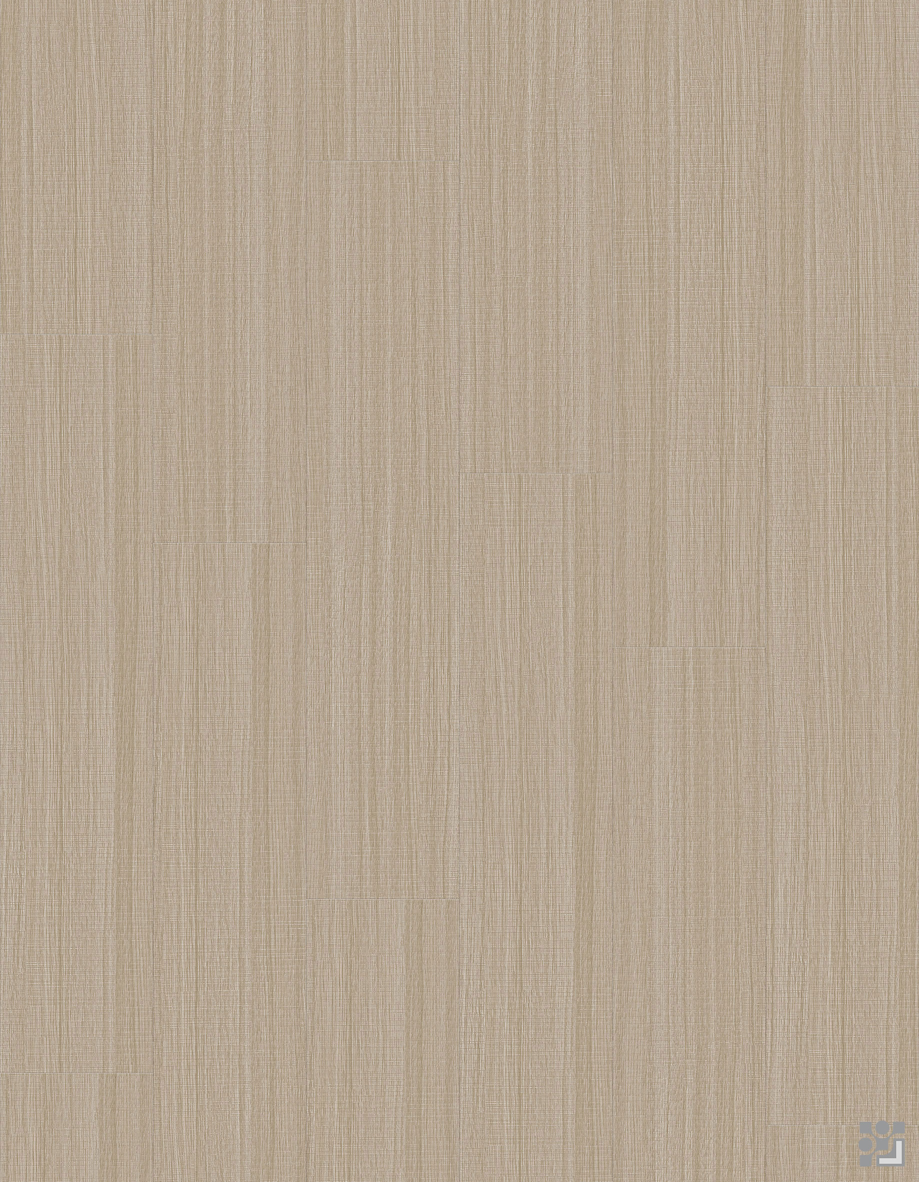 Zither Oak decorative paper with fine vertical grain, delicate crosshatched lines and a clean woven appearance