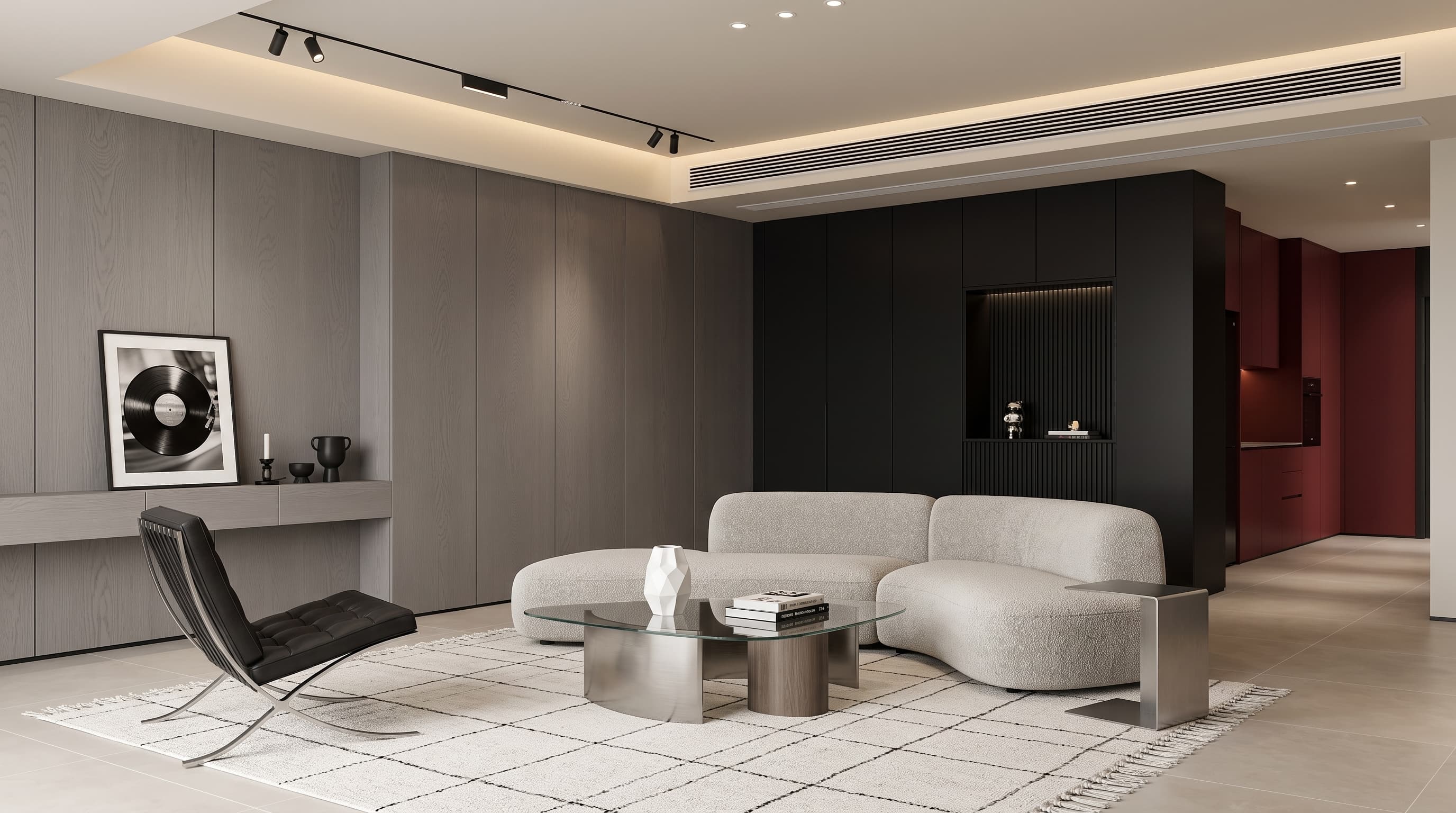 Kroes Oak flooring laid in long staggered planks for a calm sophisticated interior