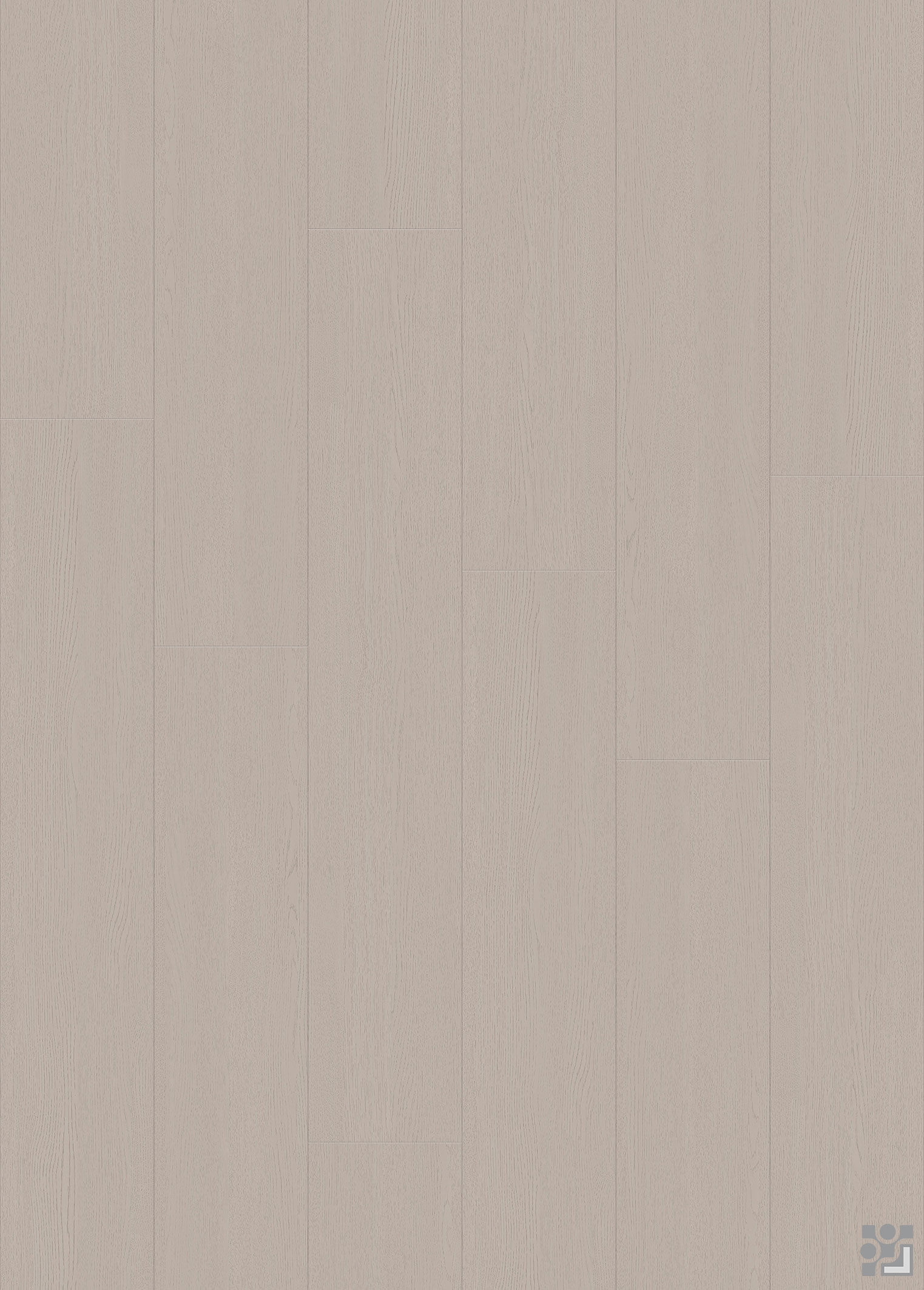 Mauperson Oak flooring texture in muted taupe brown with fine straight grain and subtle tonal variation