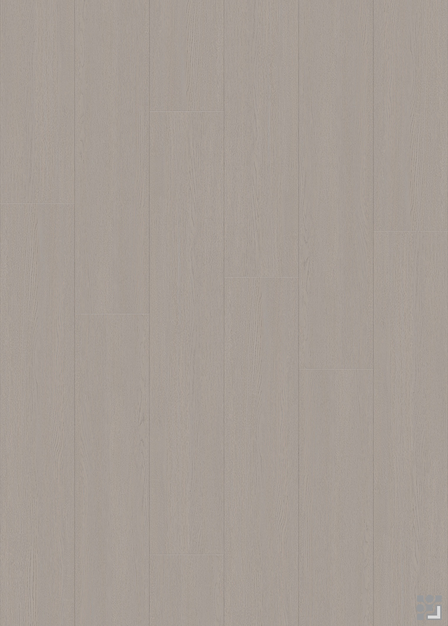 Mauperson Oak flooring texture in muted taupe brown with fine straight grain and subtle tonal variation