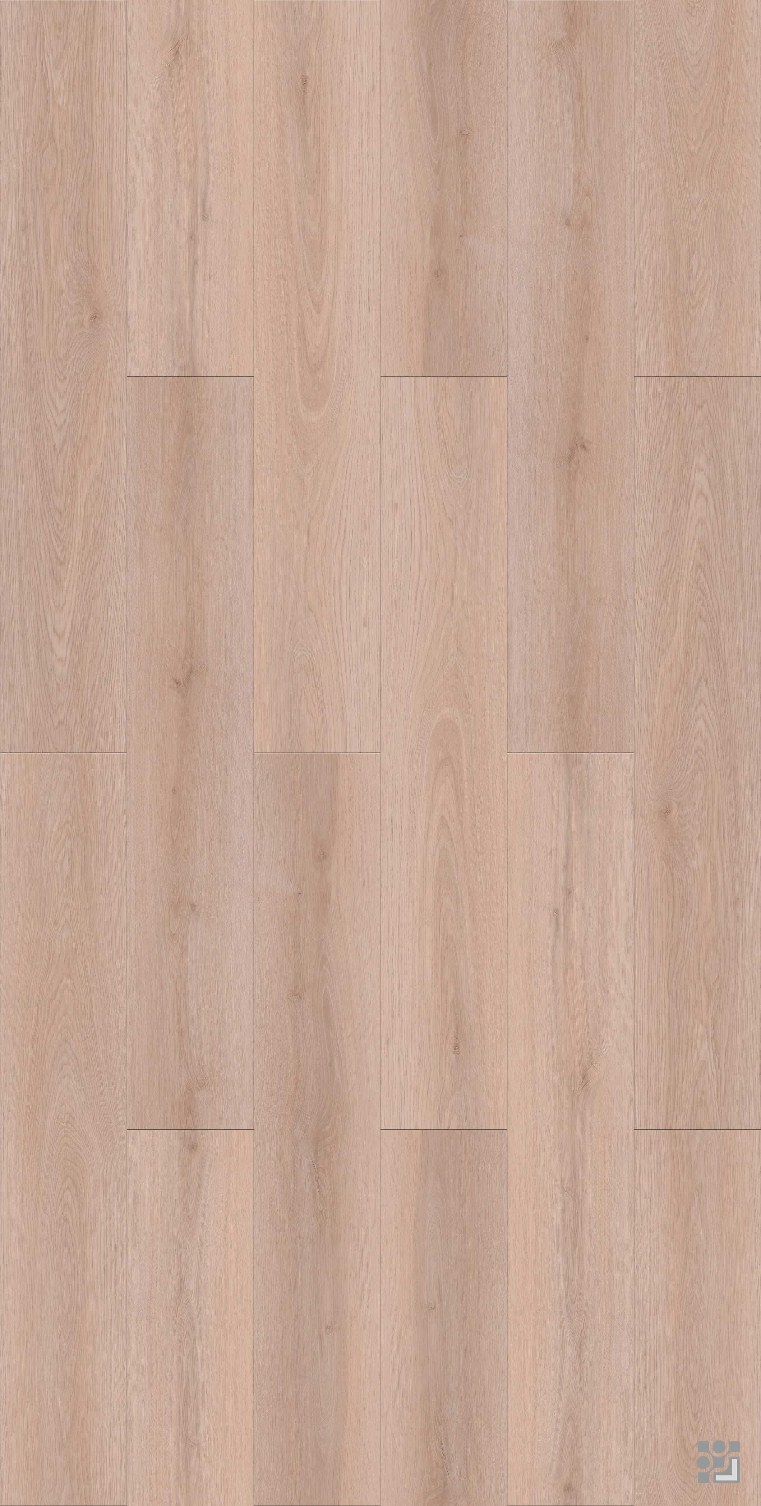 Yunqi Oak flooring decorative paper with fine straight grain, elongated cathedral patterns and scattered natural knots-3