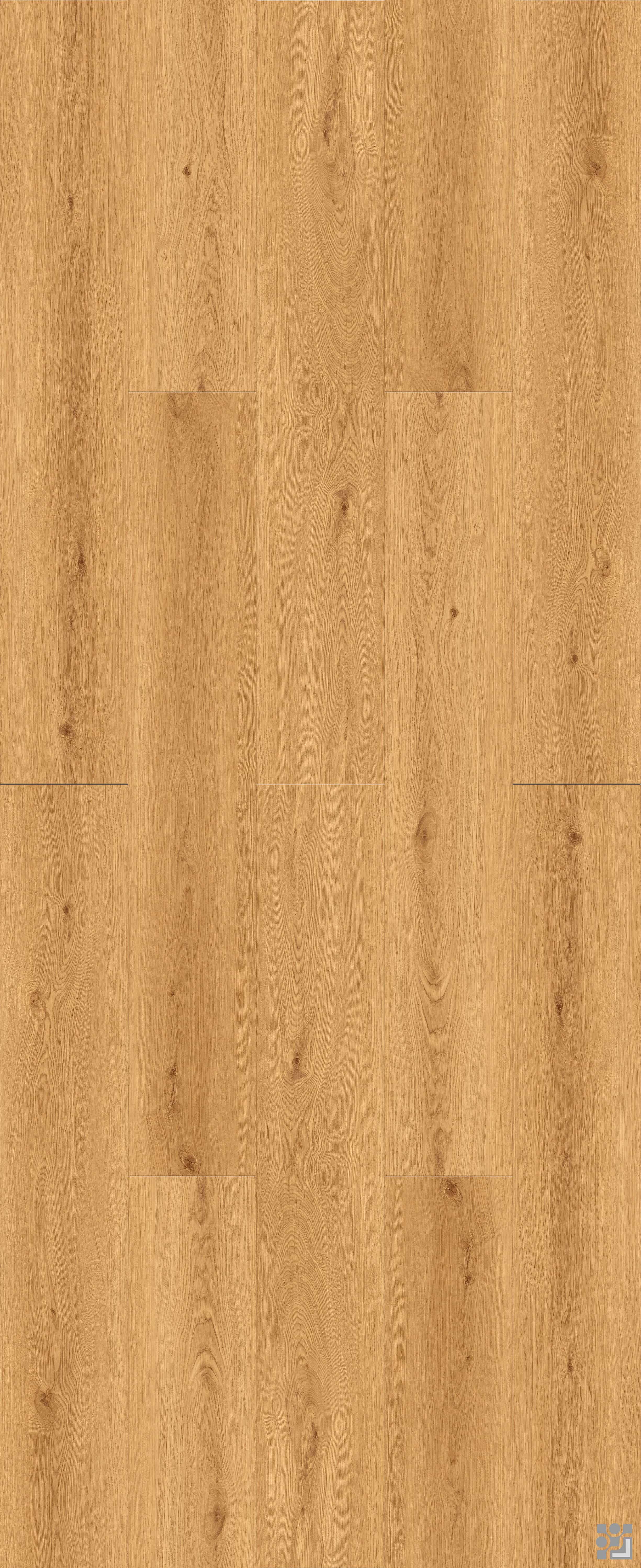 Arden Oak flooring decorative paper with fine straight grain, elongated cathedral figures and scattered natural knots-22