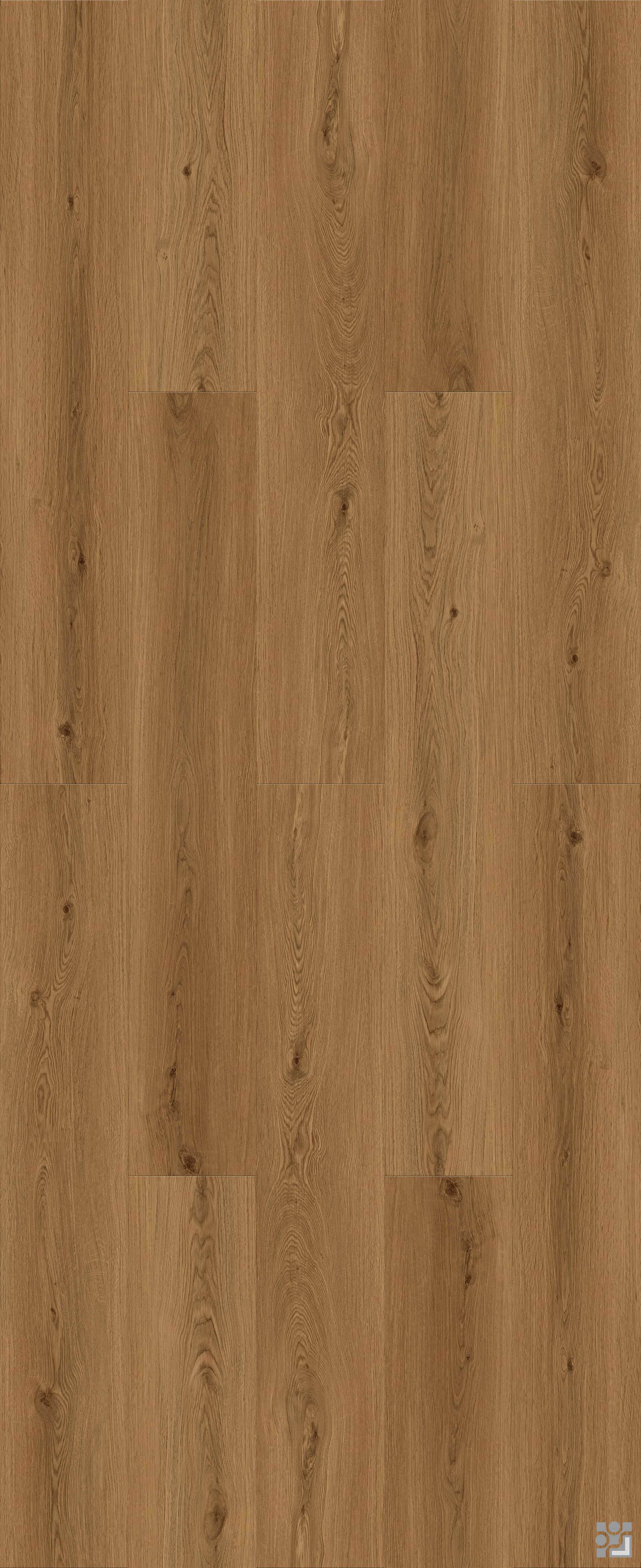 Arden Oak flooring decorative paper with fine straight grain, elongated cathedral figures and scattered natural knots-4