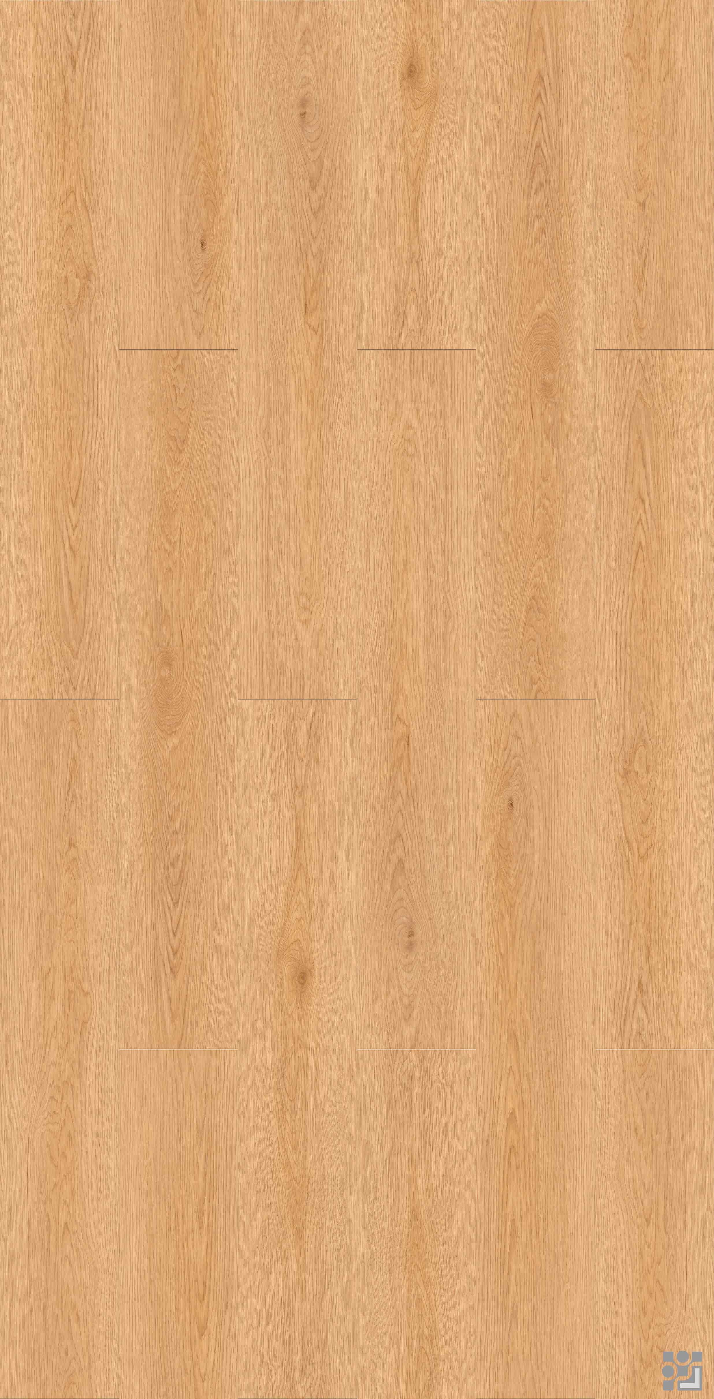 Tuscan Oak flooring decorative paper with fine straight grain, elongated cathedral patterns and scattered natural knots-1