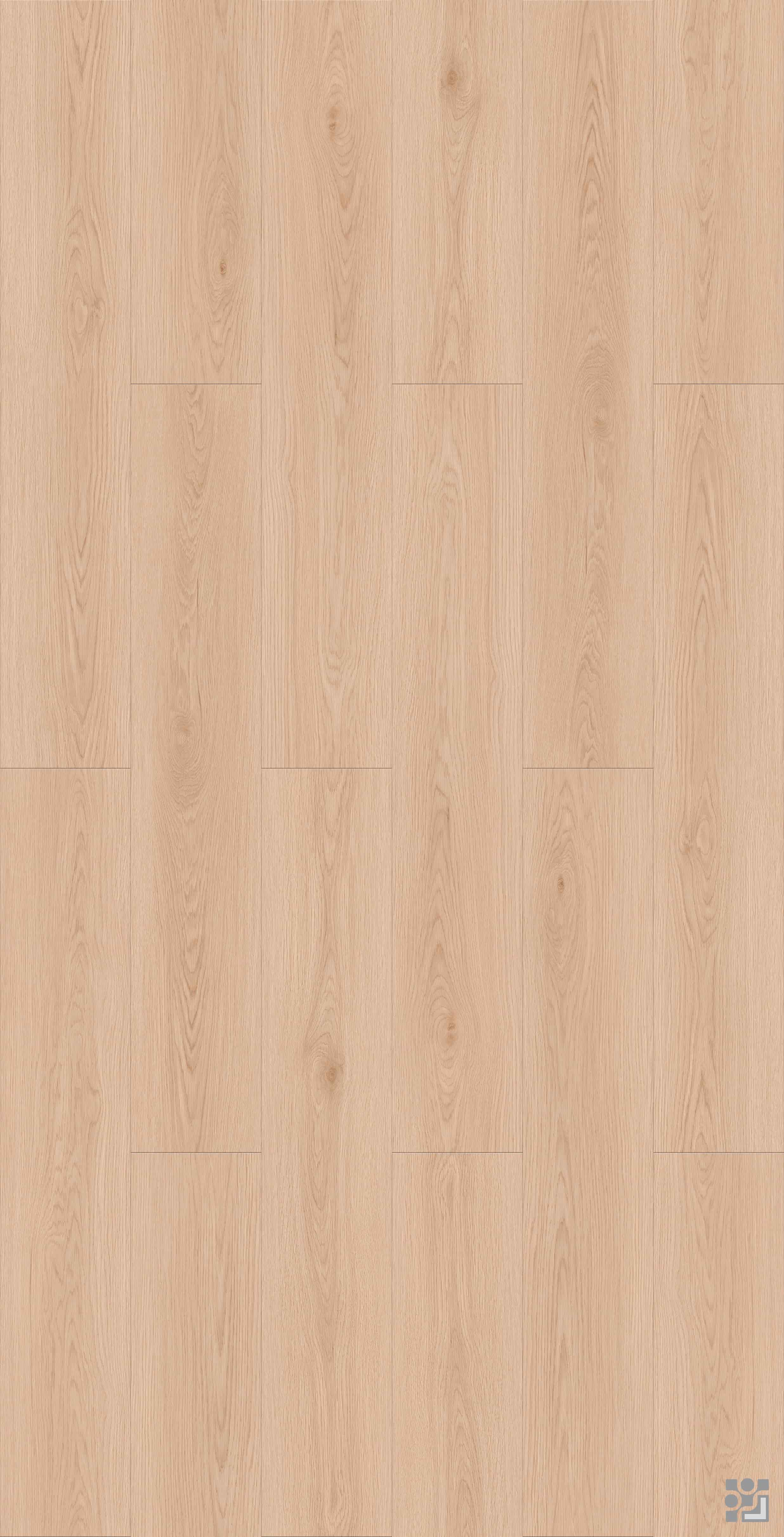 Tuscan Oak flooring decorative paper with fine straight grain, elongated cathedral patterns and scattered natural knots-10