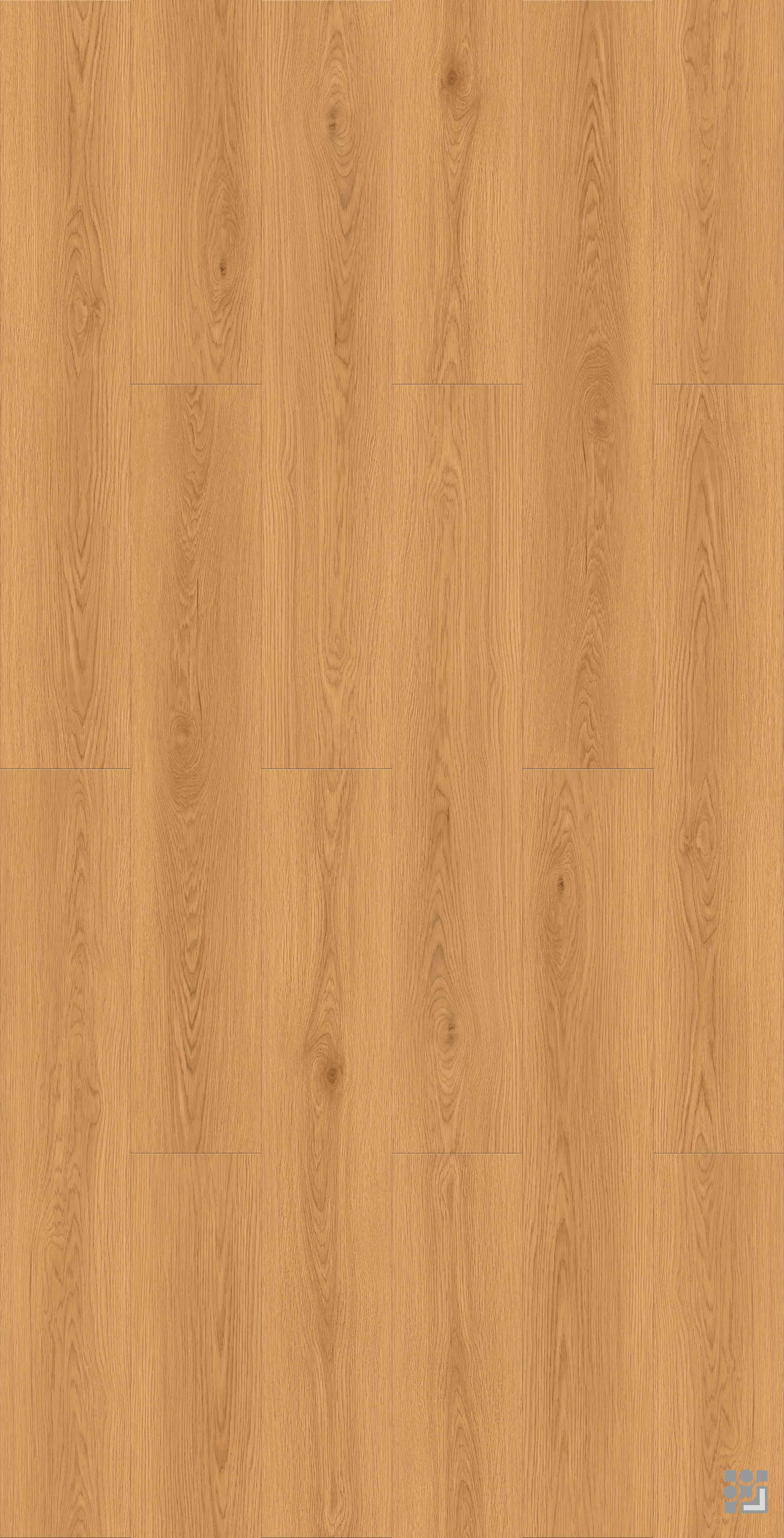 Tuscan Oak flooring decorative paper with fine straight grain, elongated cathedral patterns and scattered natural knots-3
