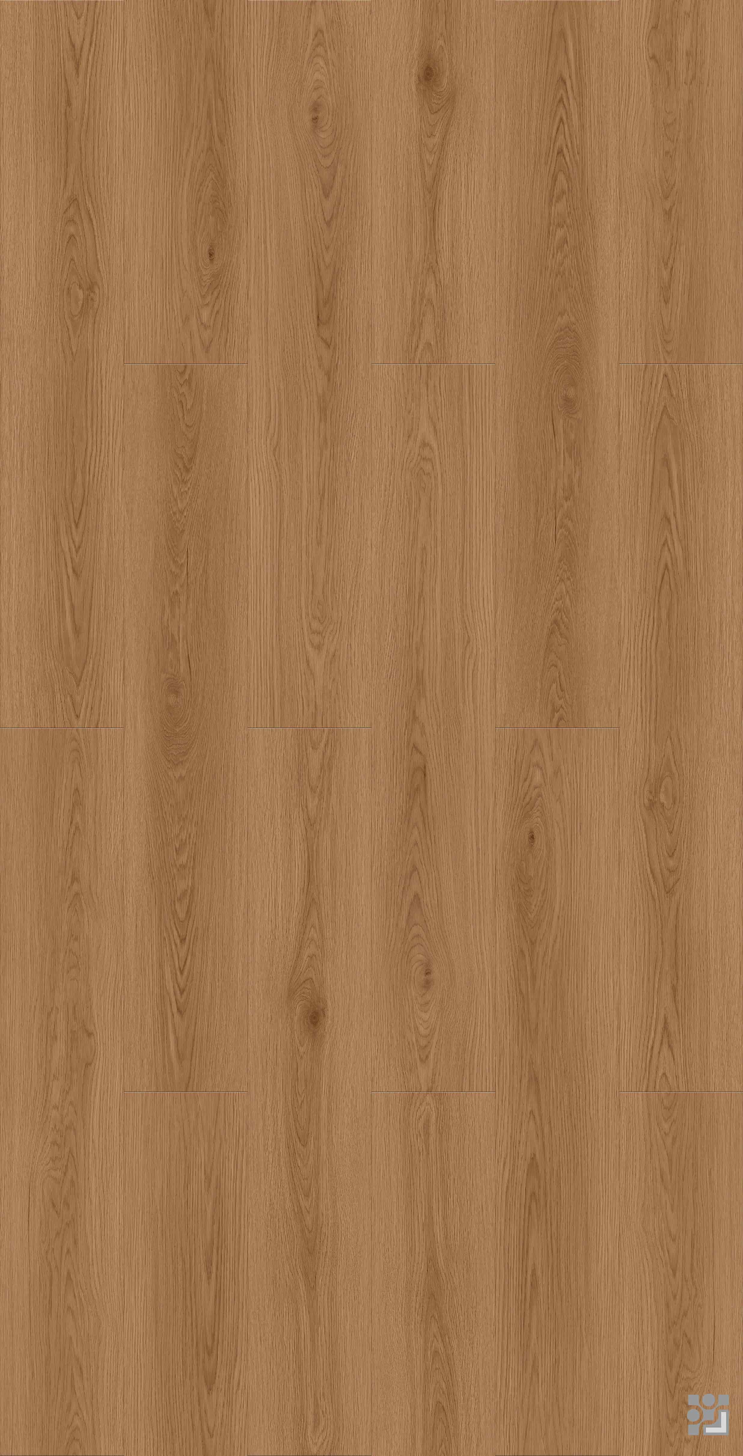Tuscan Oak flooring decorative paper with fine straight grain, elongated cathedral patterns and scattered natural knots-5