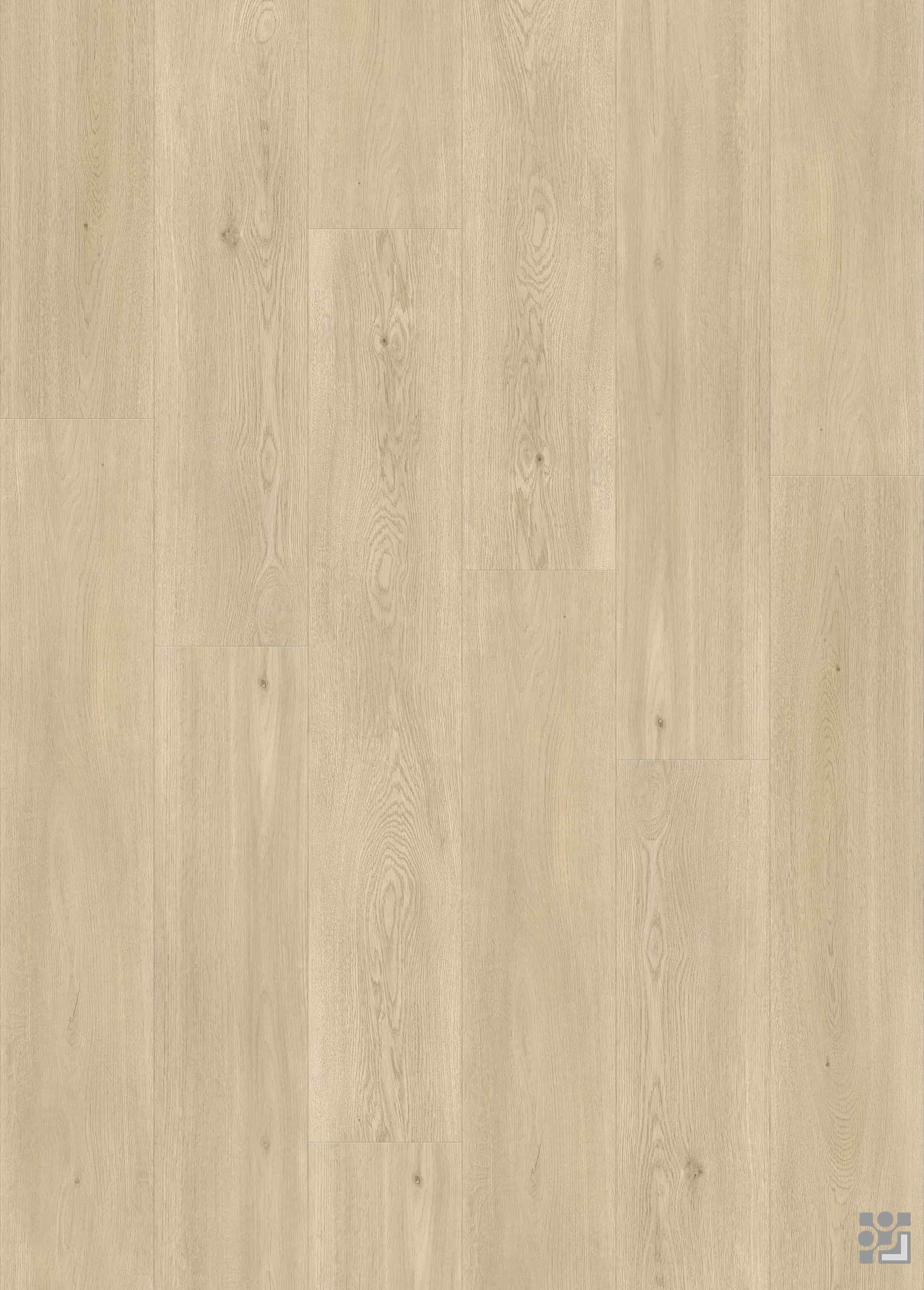 Zermatt Oak light natural oak flooring with warm beige tones, subtle knots and authentic wood grain