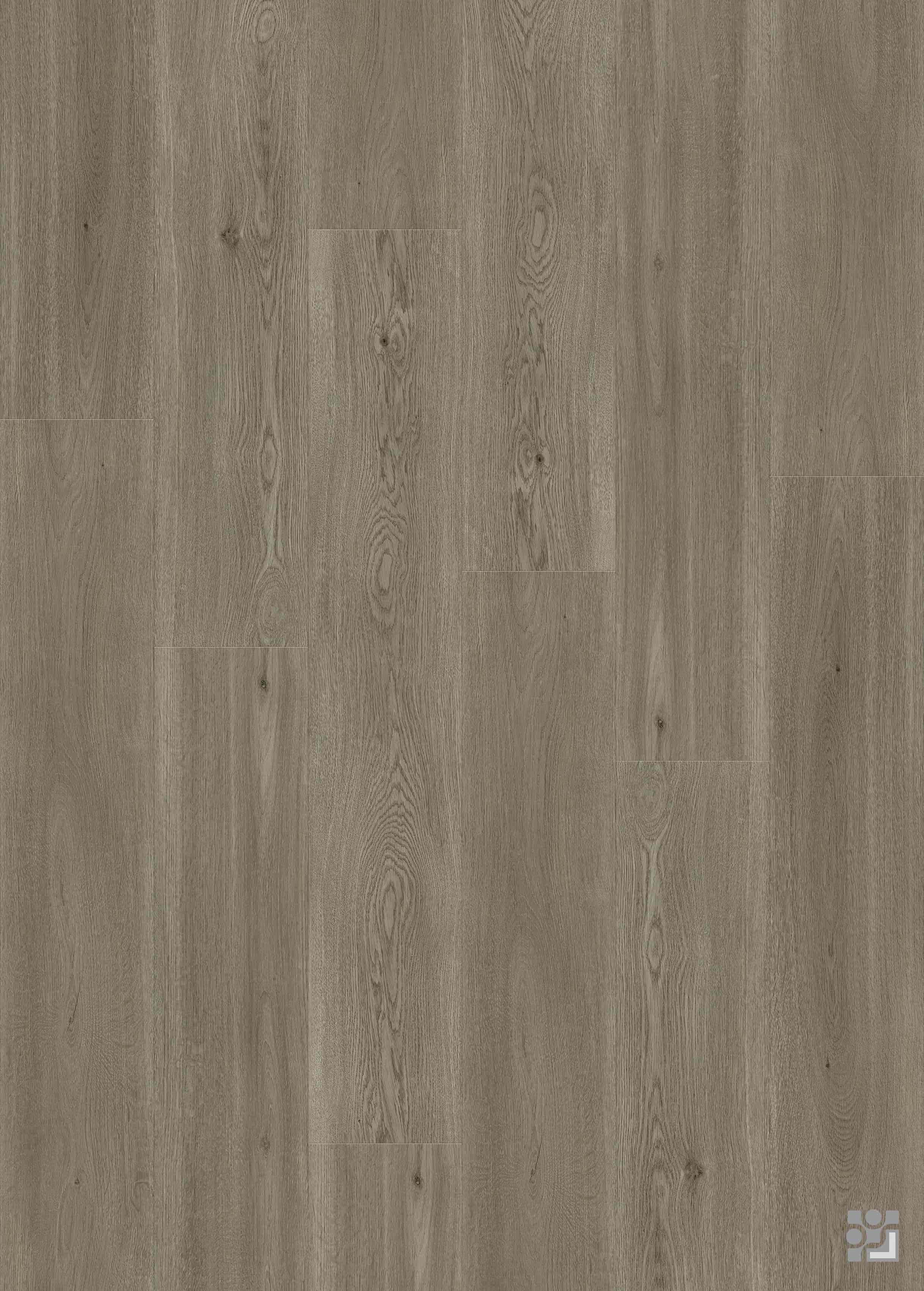 Zermatt Oak grey-brown oak flooring with natural grain, subtle knots and neutral tones
