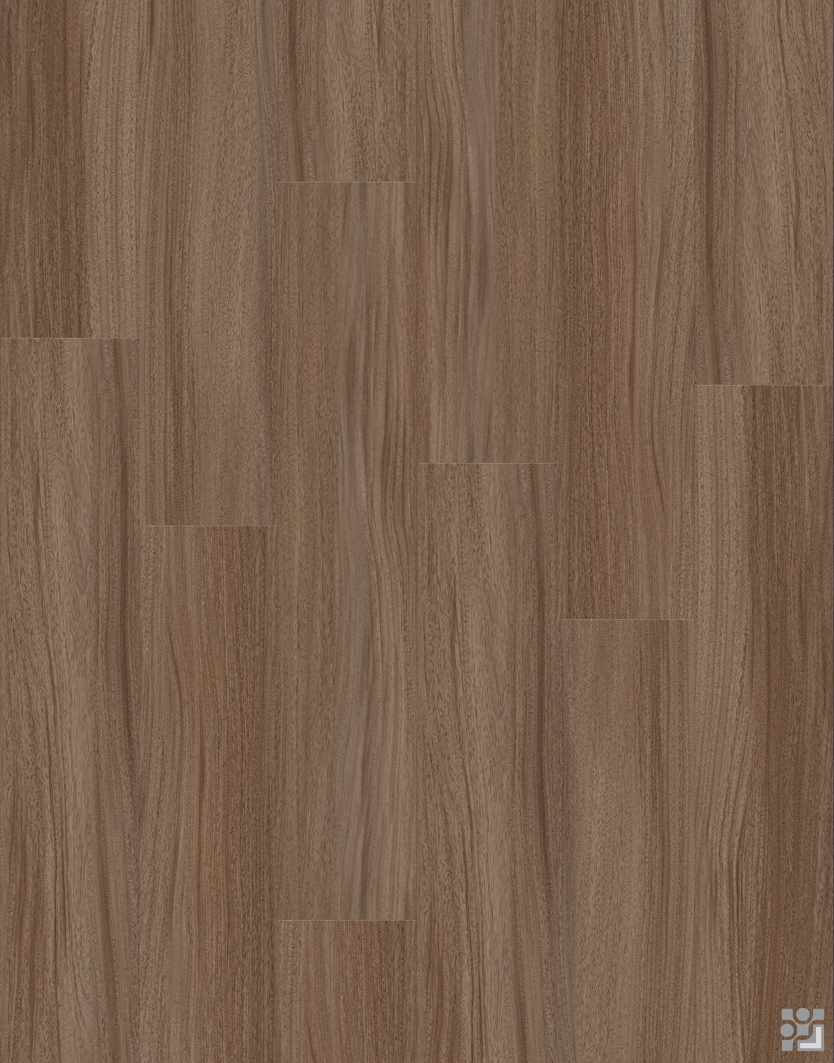 Muted taupe-brown Cordilleras Oak flooring decorative paper with fine linear grain, subtle tonal movement and a clean long-plank layout