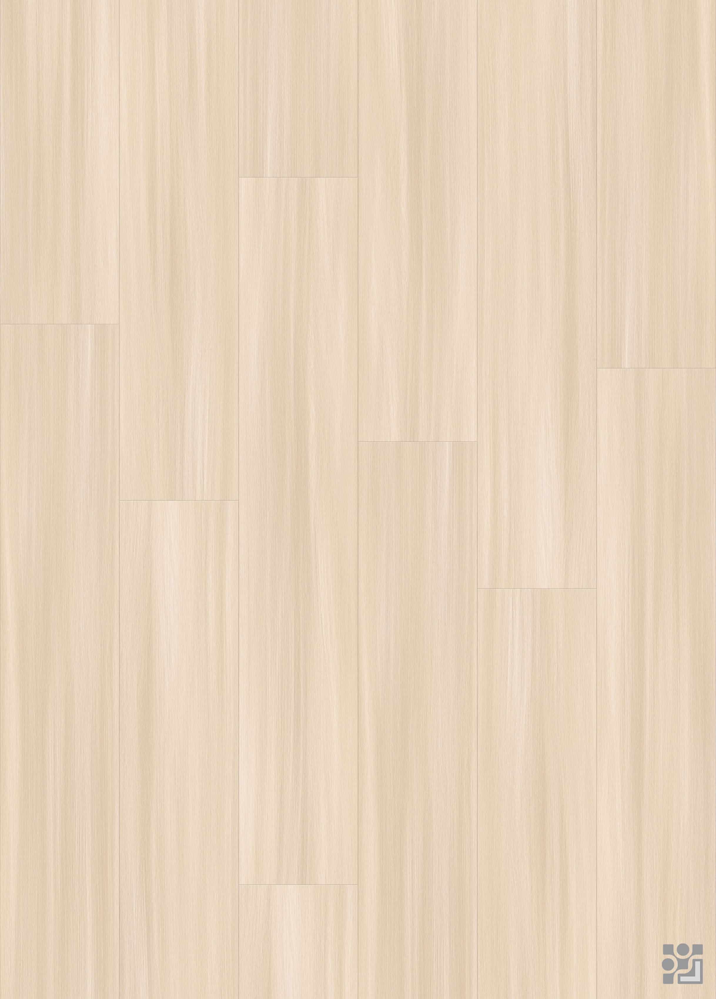 Dwayne Oak decorative flooring paper with fine straight-grain texture, subtle natural variation and a clean long-plank layout