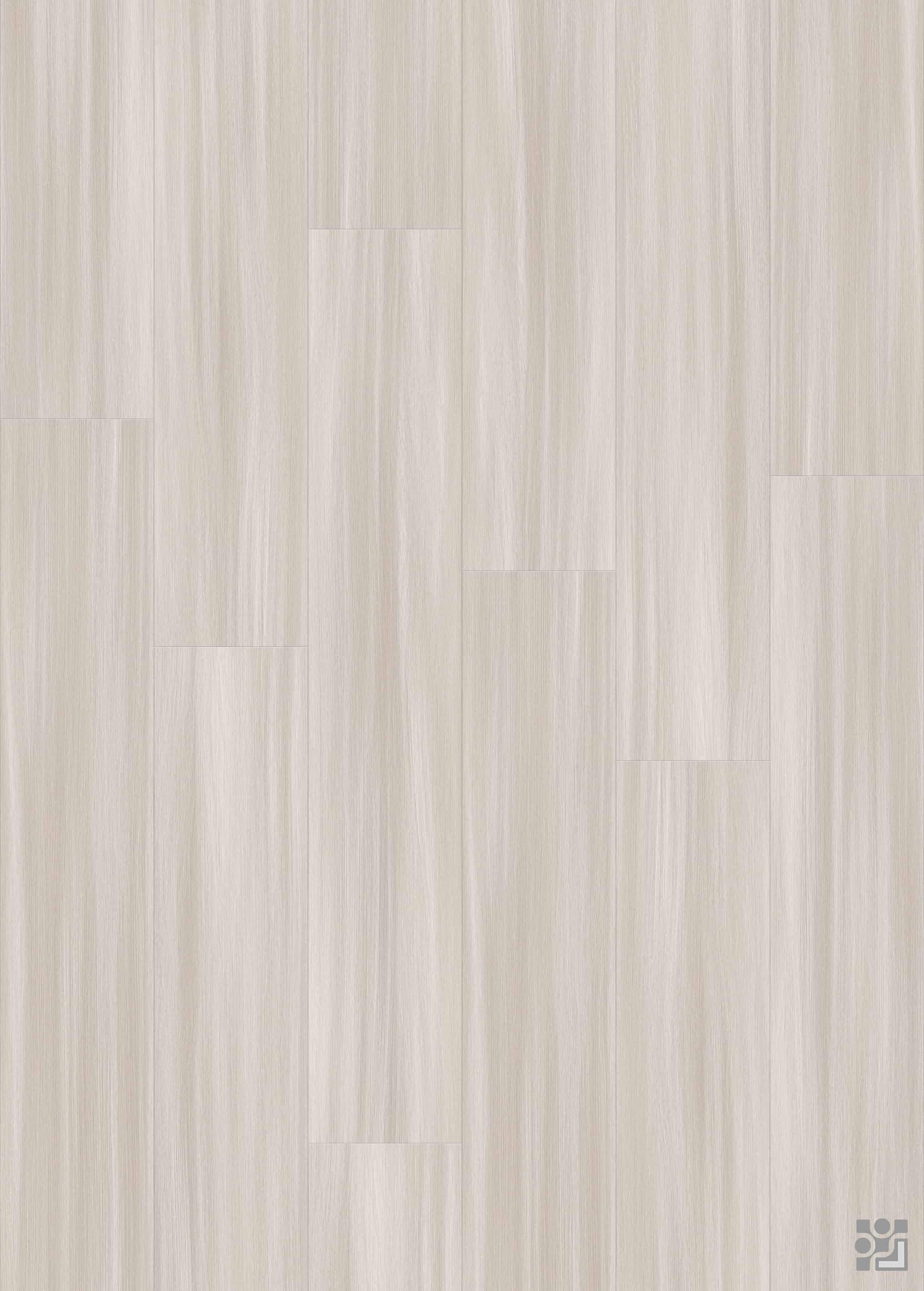 Dwayne Oak decorative flooring paper with fine straight-grain texture, subtle natural variation and a clean long-plank layout