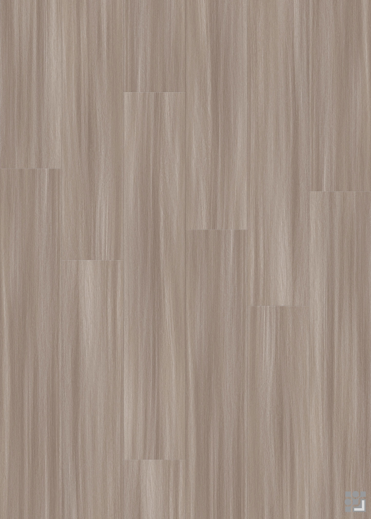 Dwayne Oak decorative flooring paper with fine straight-grain texture, subtle natural variation and a clean long-plank layout