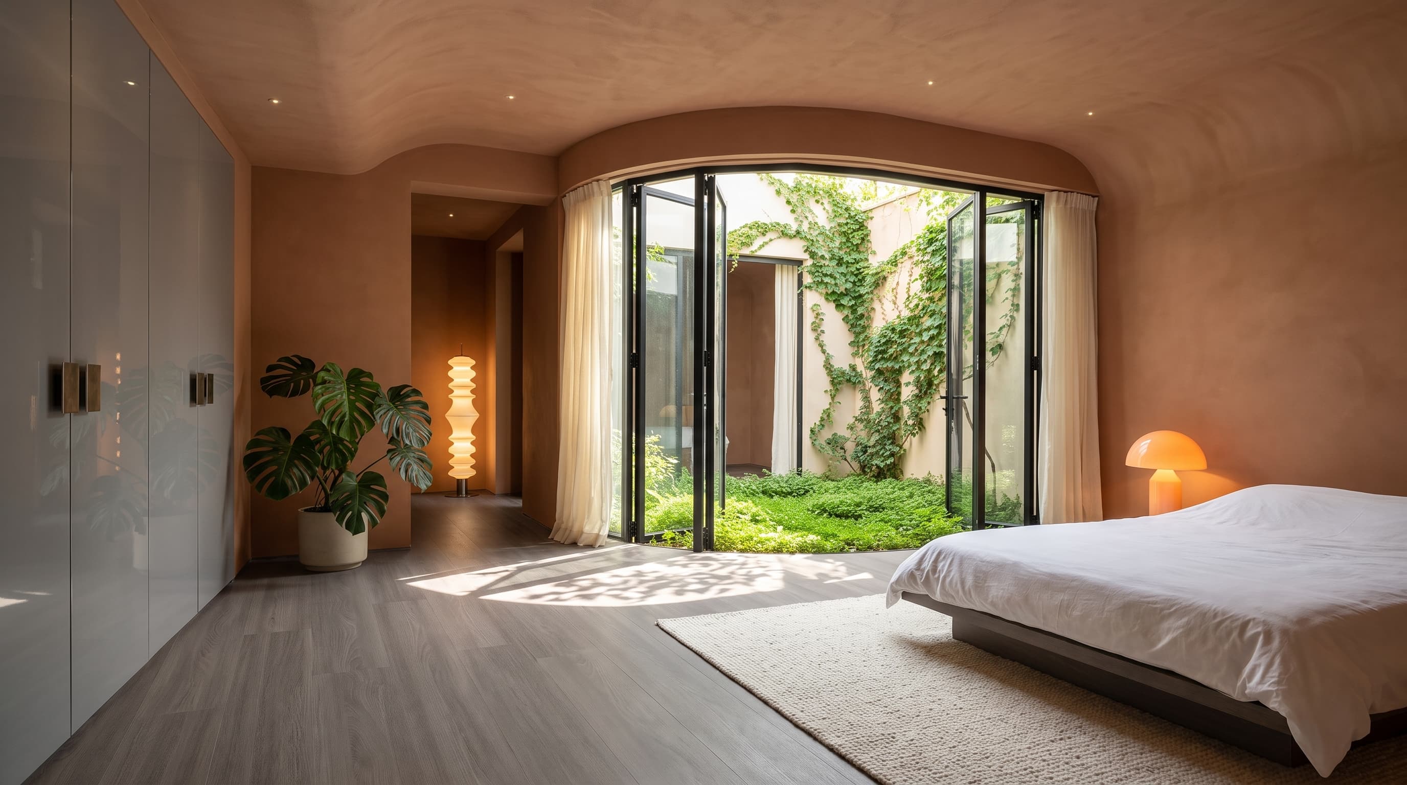 Contemporary interior featuring Smith Oak flooring with fine linear grain and understated plank joints