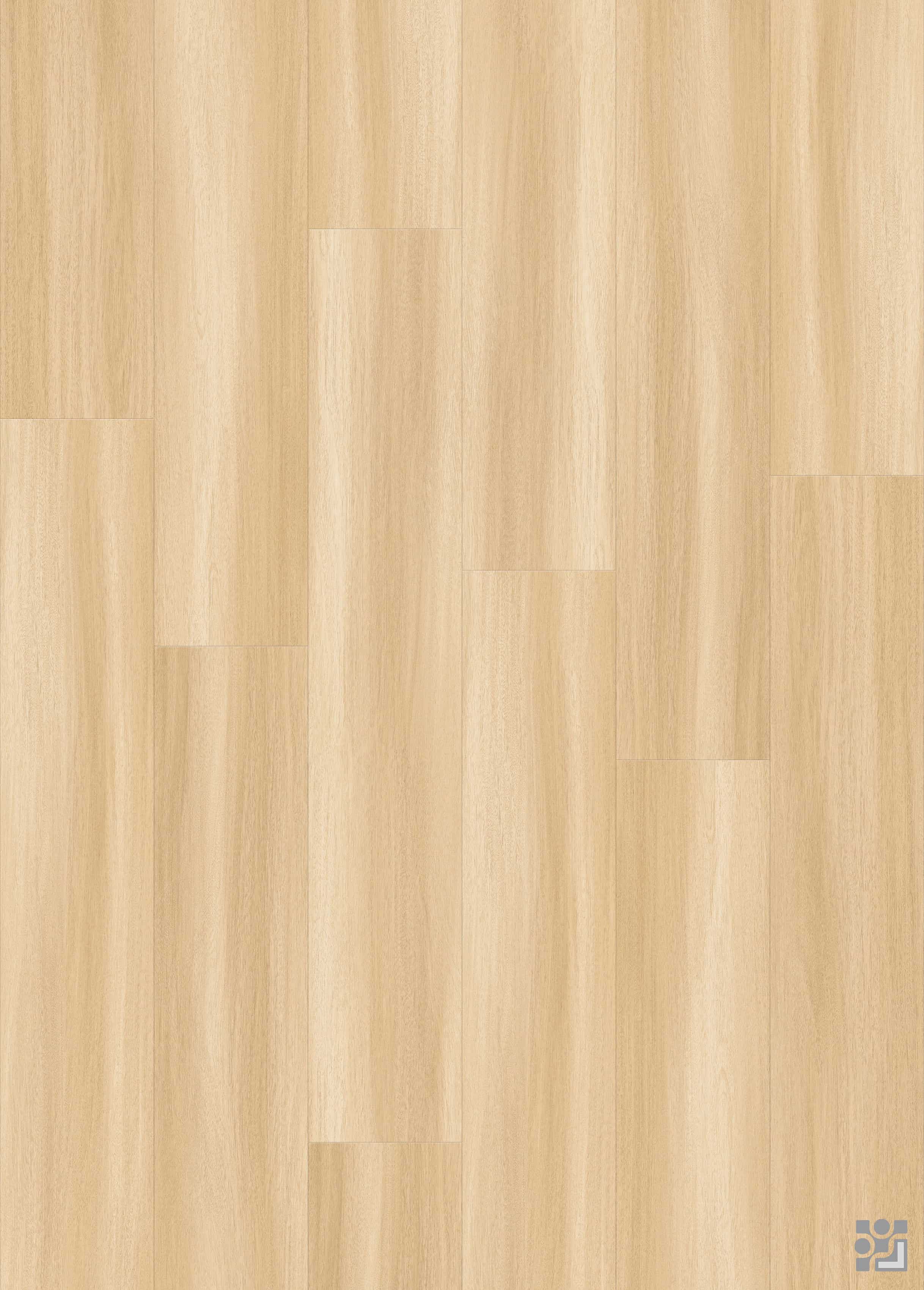 Nicola Oak decorative flooring paper with fine linear grain, gentle variation and a clean plank layout